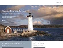 Tablet Screenshot of blueline-financial.com